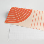 Two Tone Line Curvature XI  Wrapping Paper Gallery Image 2