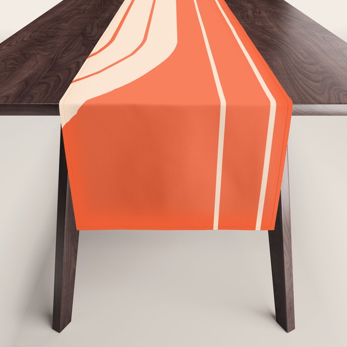 Two Tone Line Curvature XI  Table Runner Gallery Image 1