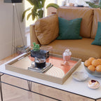 Two Tone Line Curvature XI  Serving Tray Gallery Image 2