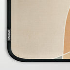 Soft Brown Tan Green Beige Modern Artwork Laptop Sleeve Gallery Image 3