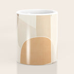 Soft Brown Tan Green Beige Modern Artwork Coffee Mug Gallery Image 4