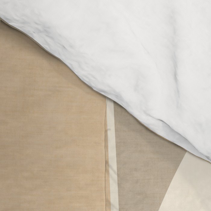 Soft Brown Tan Green Beige Modern Artwork Comforter Gallery Image 4