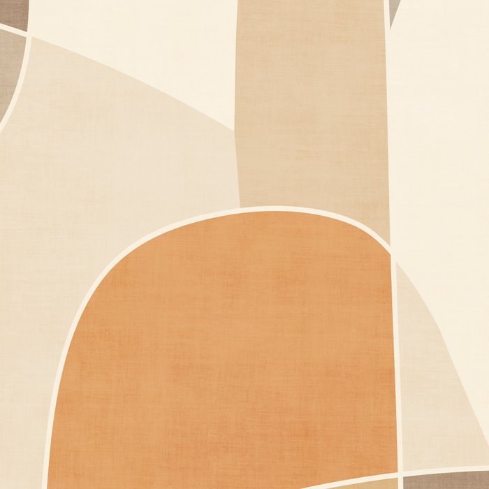 Soft Brown Tan Green Beige Modern Artwork Coffee Mug Gallery Image 2