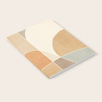 Soft Brown Tan Green Beige Modern Artwork Notebook Gallery Image 2