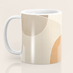 Soft Brown Tan Green Beige Modern Artwork Coffee Mug Gallery Image 3