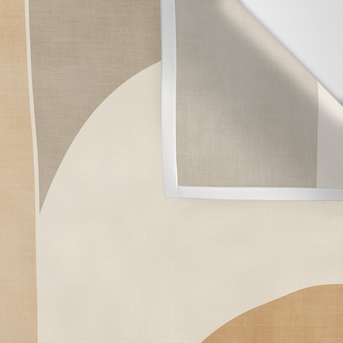 Soft Brown Tan Green Beige Modern Artwork Wall Tapestry Gallery Image 3