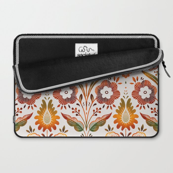  seamless pattern vase with decorative Damascus Laptop Sleeve Gallery Image 2