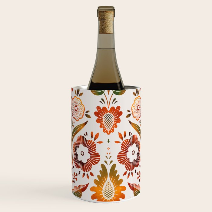  seamless pattern vase with decorative Damascus Wine Chiller Gallery Image 3
