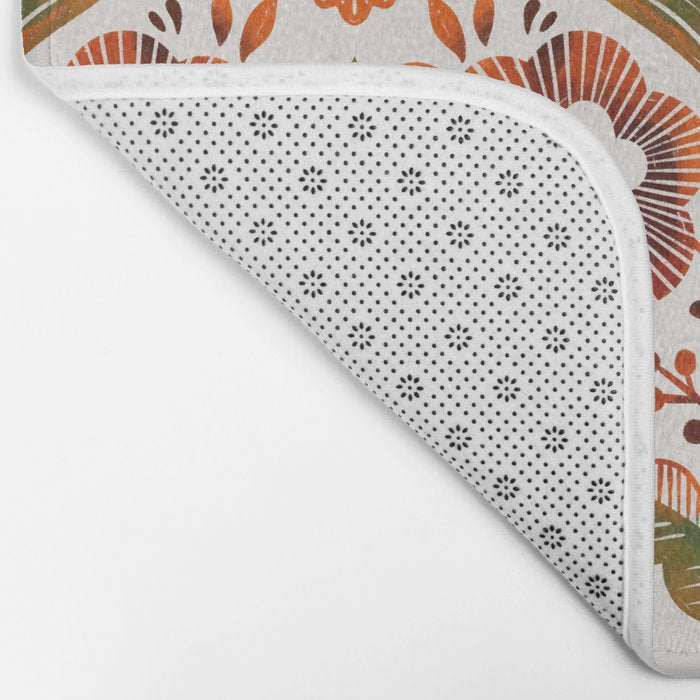  seamless pattern vase with decorative Damascus Bath Mat Gallery Image 2