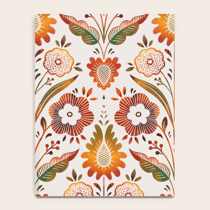  seamless pattern vase with decorative Damascus Notebook Gallery Image 4