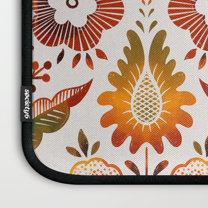  seamless pattern vase with decorative Damascus Laptop Sleeve Gallery Image 3