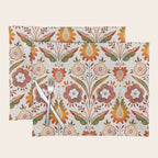  seamless pattern vase with decorative Damascus Placemat Gallery Image 1