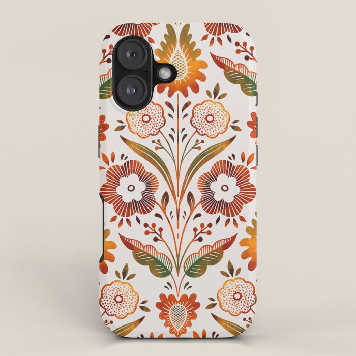  seamless pattern vase with decorative Damascus iPhone Case Gallery Image 1