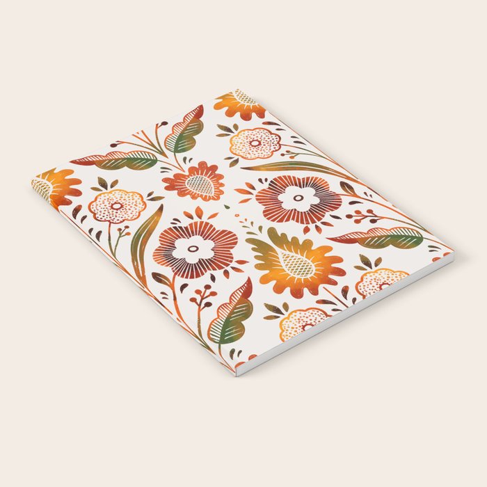  seamless pattern vase with decorative Damascus Notebook Gallery Image 2