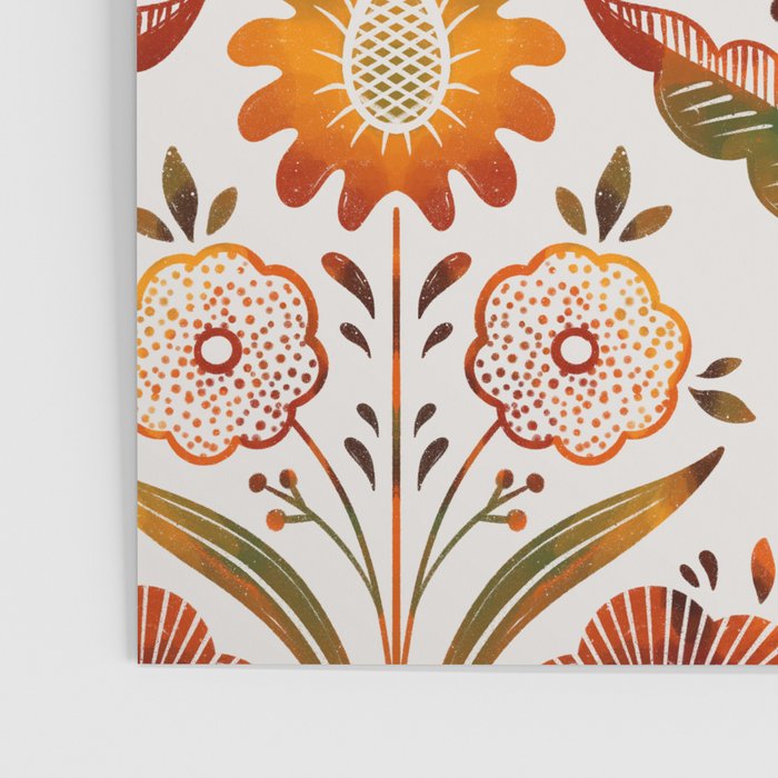 seamless pattern vase with decorative Damascus Poster Gallery Image 3