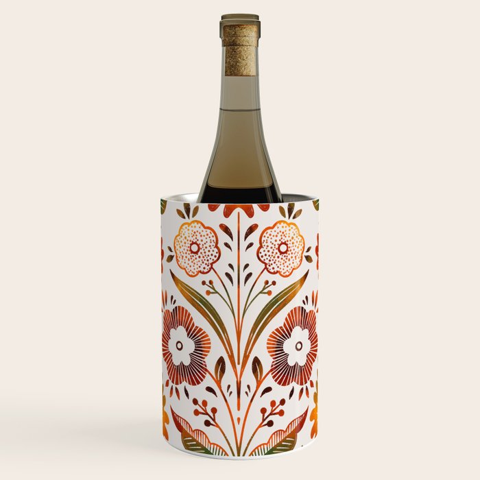  seamless pattern vase with decorative Damascus Wine Chiller Gallery Image 1