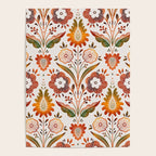  seamless pattern vase with decorative Damascus Poster Gallery Image 4