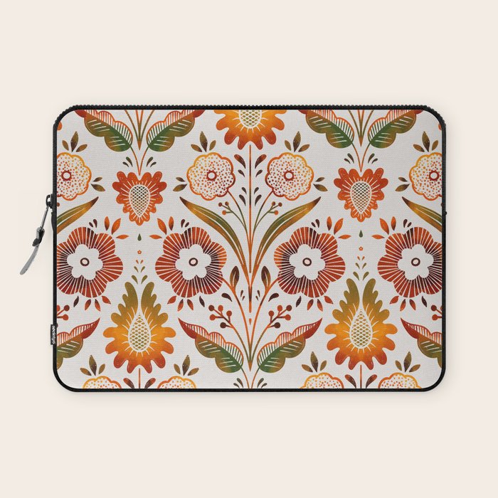  seamless pattern vase with decorative Damascus Laptop Sleeve Gallery Image 1