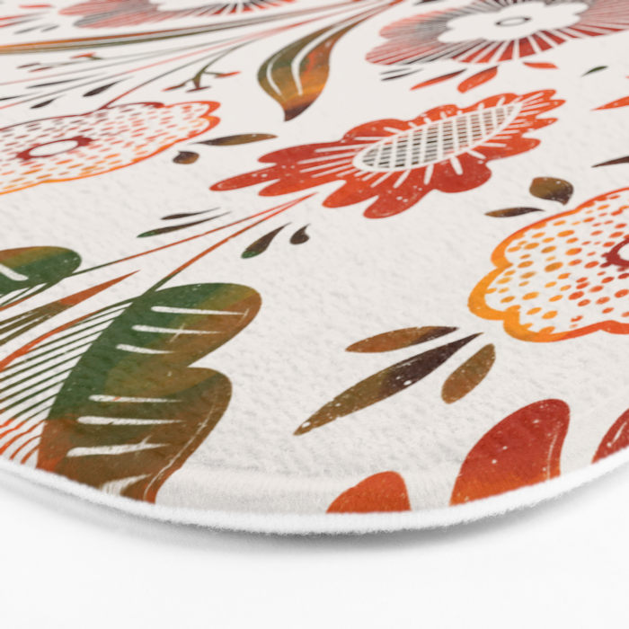  seamless pattern vase with decorative Damascus Bath Mat Gallery Image 3