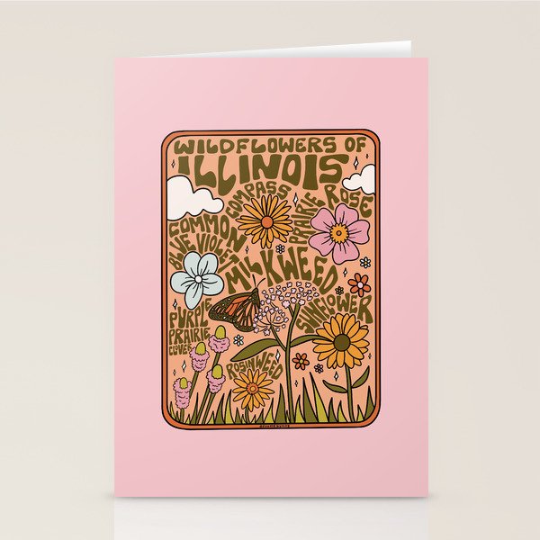 Illinois Wildflowers Stationery Card Gallery Image 2
