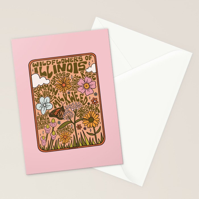 Illinois Wildflowers Stationery Card Gallery Image 2