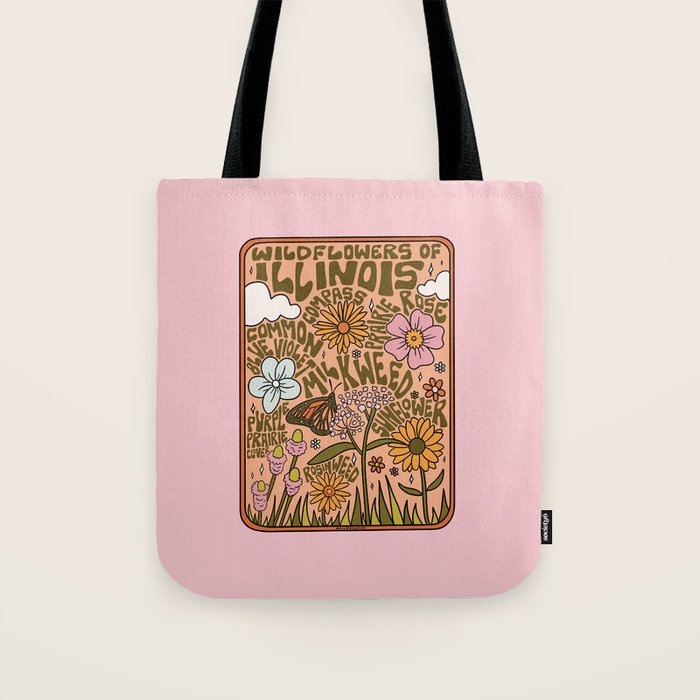Illinois Wildflowers Tote Bag Gallery Image 1