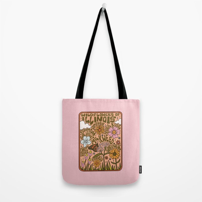 Illinois Wildflowers Tote Bag Gallery Image 2