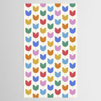 Spring Tulips IX Bright Rainbow Mid Century Flowers Tablecloth Gallery Image 2