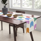 Spring Tulips IX Bright Rainbow Mid Century Flowers Table Runner Gallery Image 2