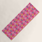 Festive Bows on Pink Background Yoga Mat Gallery Image 1