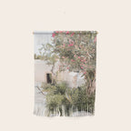 Greece Summer Scenery With Plants Photo | White Island Architecture Art Print | Europe Travel Photography Wall Hanging Gallery Image 1