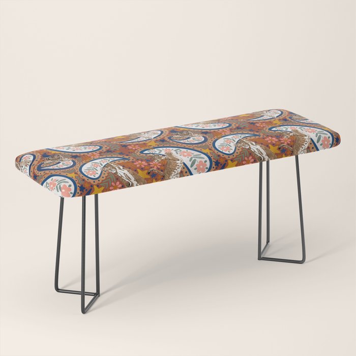 Celestial Sunset Leopard Cubs Bench Gallery Image 1