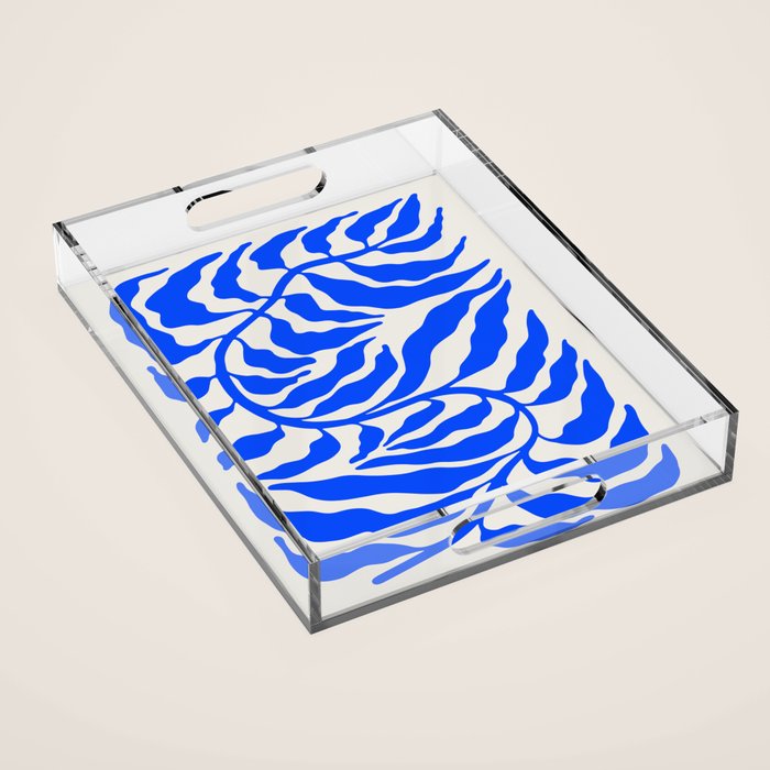 Wild Ferns: Ultramarine Blue Edition Acrylic Tray Gallery Image 1