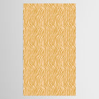 Dopamine Zebra Print In Amber Yellow Tablecloth Gallery Image 2