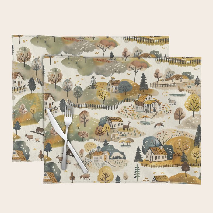 Cozy Heirloom Countryside Charm Placemat Gallery Image 1