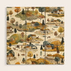 Cozy Heirloom Countryside Charm Wood Wall Art Gallery Image 1