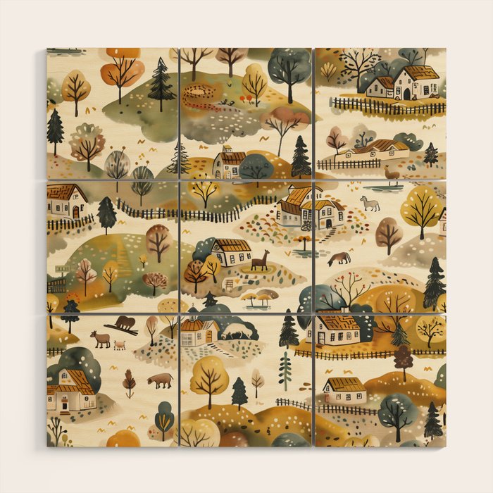 Cozy Heirloom Countryside Charm Wood Wall Art Gallery Image 1