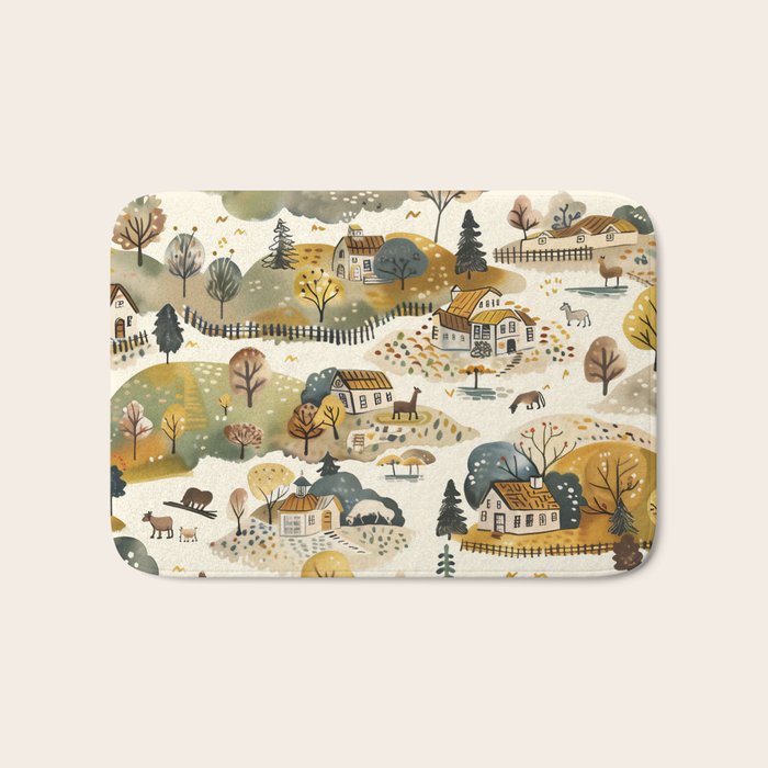 Cozy Heirloom Countryside Charm Bath Mat Gallery Image 1