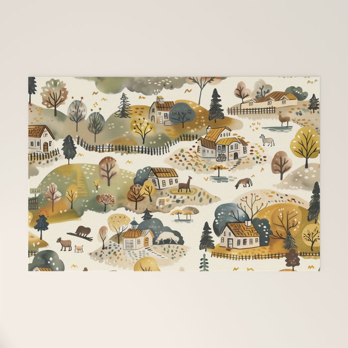 Cozy Heirloom Countryside Charm Welcome Mat Gallery Image 1