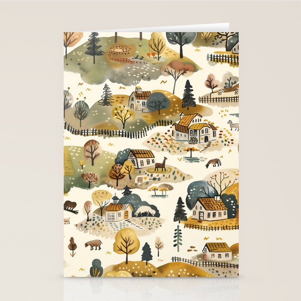 Cozy Heirloom Countryside Charm Stationery Card Gallery Image 2