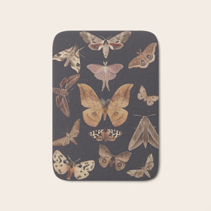 Night butterflies 2 Bath Mat Gallery Image 1