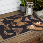 Night butterflies 2 Outdoor Rug Gallery Image 2