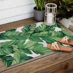 Tropical banana leaves VI Outdoor Rug Gallery Image 2