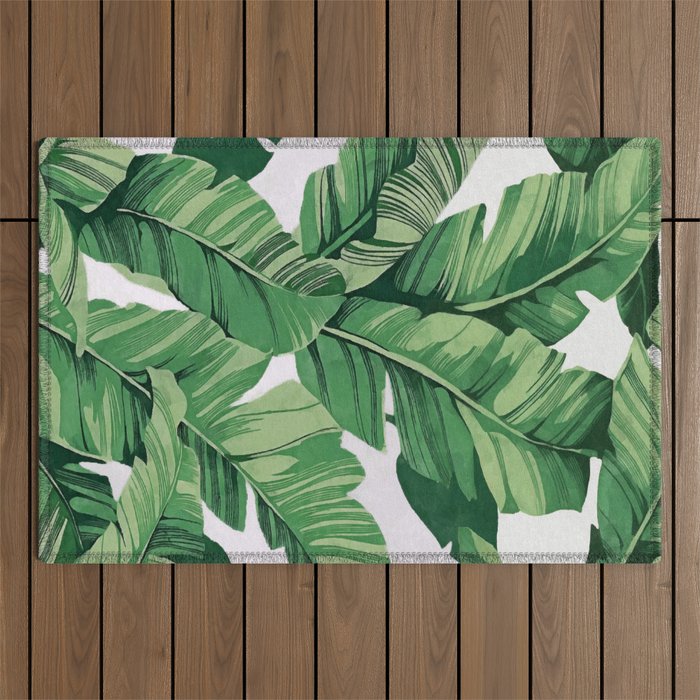 Tropical banana leaves VI Outdoor Rug Gallery Image 1