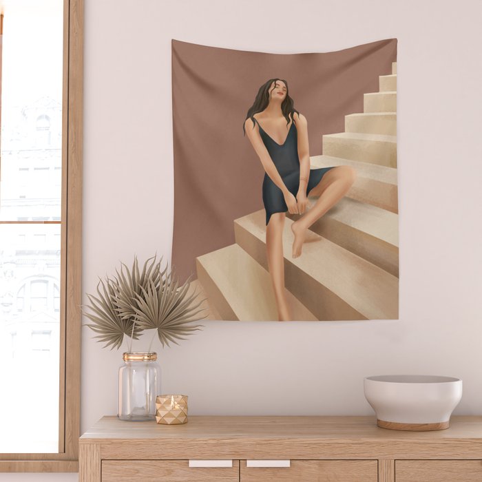 Stairs Wall Tapestry Gallery Image 2