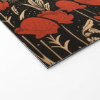 Red Tulip Moon Rise Bunny Welcome Mat Gallery Image 2