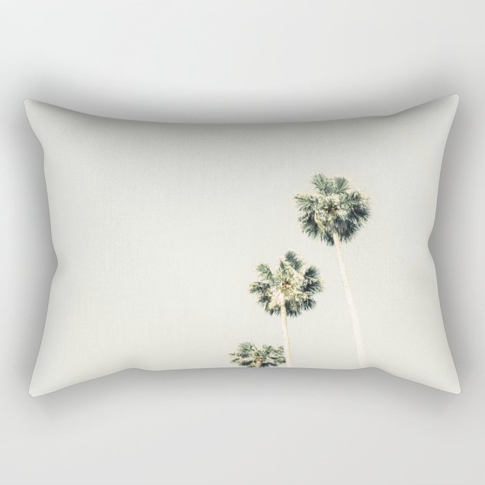 Palm Trees - Minimalist Palm Springs California Travel Photography Rectangular Pillow Gallery Image 2