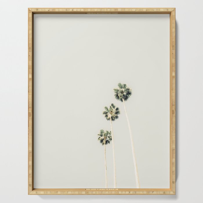 Palm Trees - Minimalist Palm Springs California Travel Photography Serving Tray Gallery Image 1