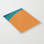 Moderna Bold - Minimalist Abstract Pattern in Teal, Blue, and Orange Notebook Gallery Image 3