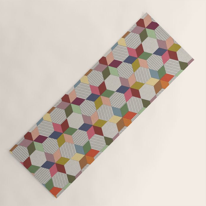 Colorblock Star Yoga Mat Gallery Image 1